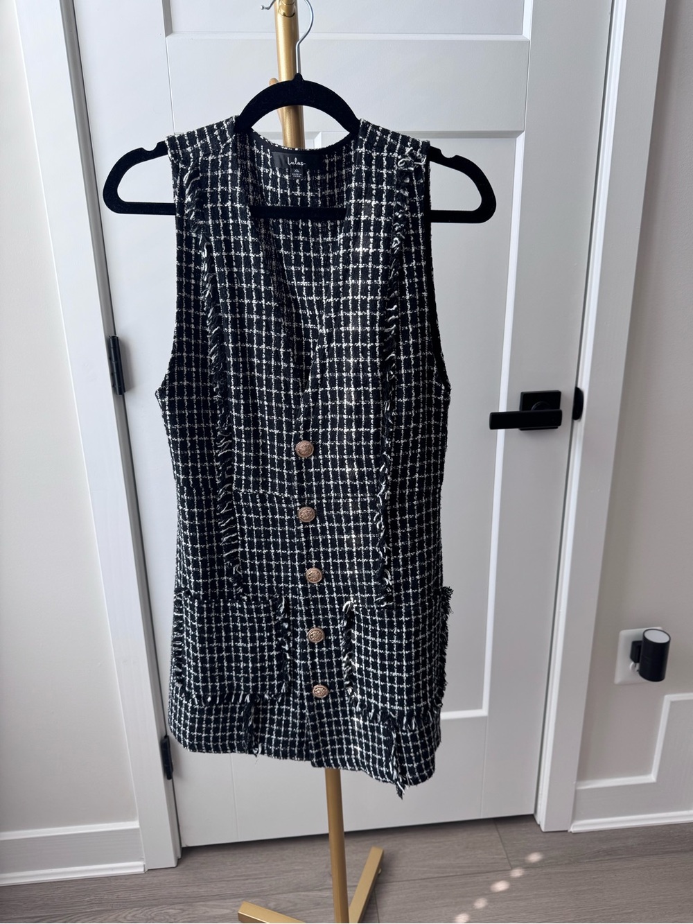 Lulus Tweed Vest Dress